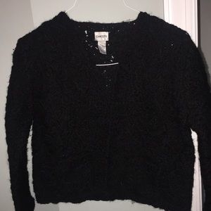 Black wool sweater